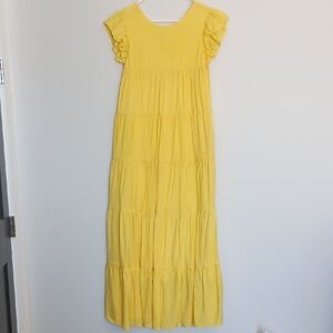 La Ven Yellow Maxi Dress